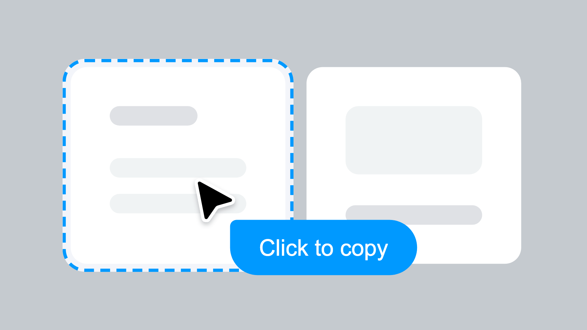 Copying a component with one click